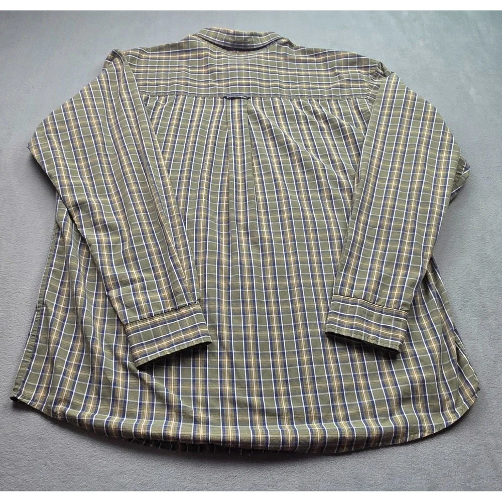 Ivy Crew Mens‎ XL Long Sleeve Button Down Green Check Shirt